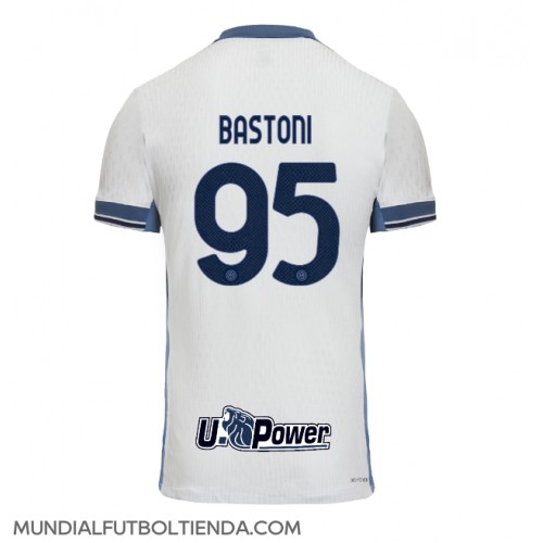 Camiseta Inter Milan Alessandro Bastoni #95 Segunda Equipación Replica 2024-25 mangas cortas